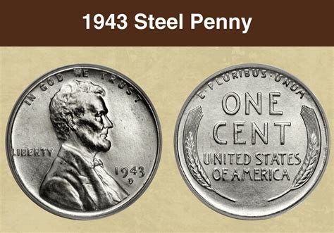 1943 steel penny worth anything|steel penny value chart.